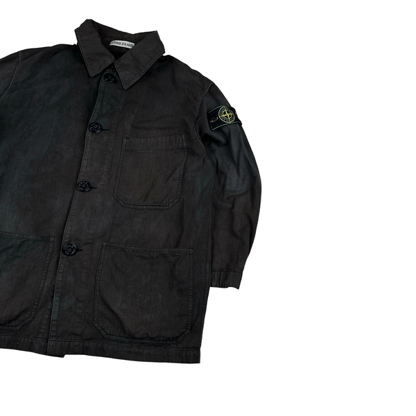 Stone Island 1999 Vintage Cotton Collared Jacket - Medium