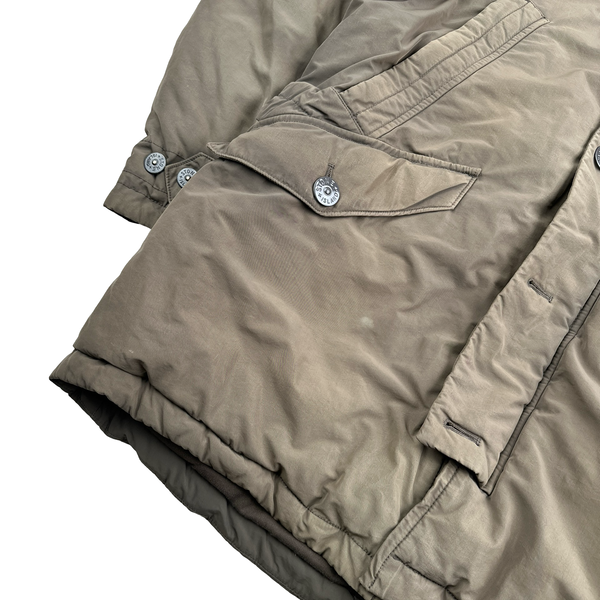Stone Island 2014 Micro Reps Down Filled Fur Trim Parka - XL