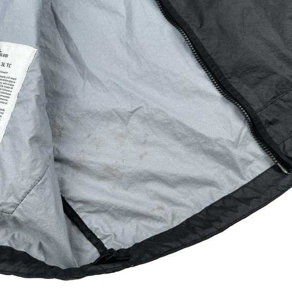 Stone Island 2021 Black Membrana TC 3L Rain Jacket - Small