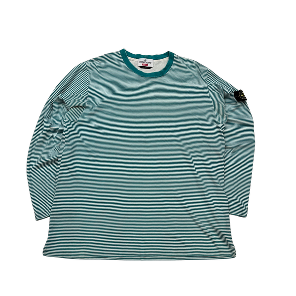 Stone Island x Supreme 2015 Striped Longsleeve T - XL