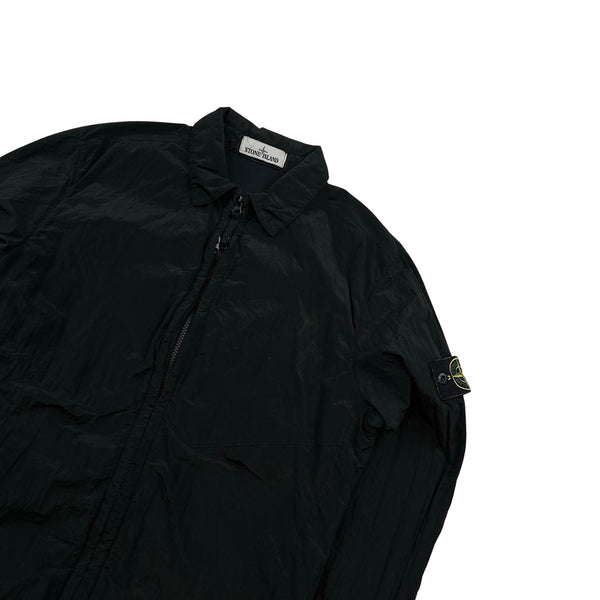 Stone Island 2016 Black Nylon Metal Cotton Lined Overshirt - Medium