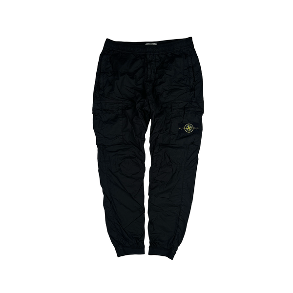 Stone Island 2023 Black RE T Cargo Trousers - 34"