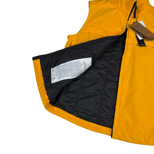 Stone Island 2022 Yellow e-Dye Soft Shell Gilet - Small - Medium