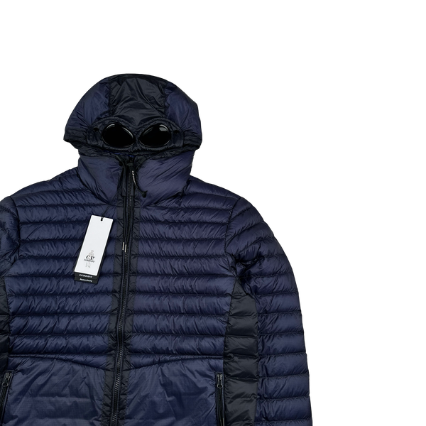 CP Company Navy Goggle D D Shell Puffer Jacket - Large