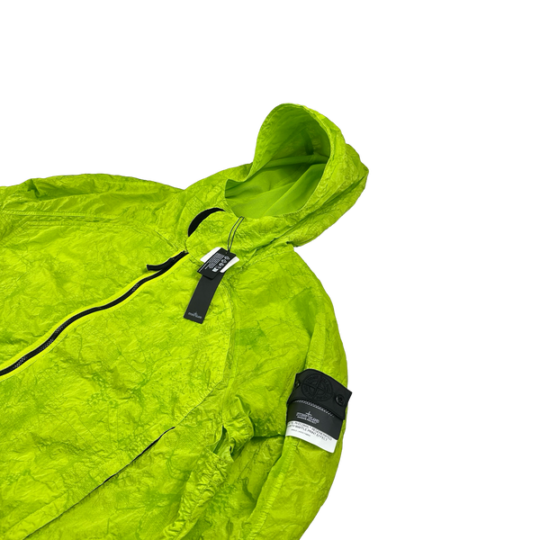 Stone Island Shadow Project 2022 Green Waffle Print Econyl Nylon Metal Jacket - XXL