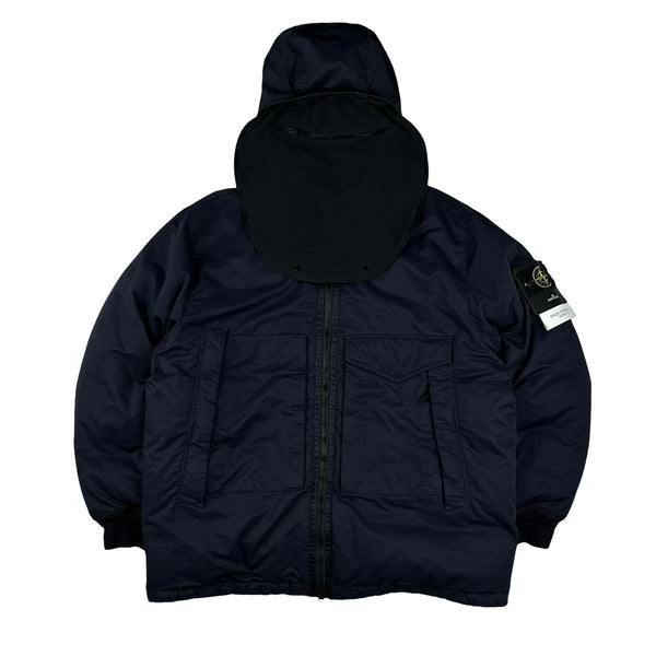 Stone Island 2022 Navy Opaque Nylon Twill Down-TC Bally Puffer Jacket - XXL