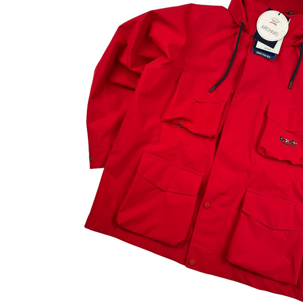 Paul & Shark Field Archive 1989 Red 2000 Save The Sea Jacket - Large
