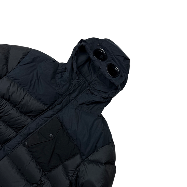 CP Company Black Down Filled DD Shell Goggle Puffer Jacket - 3XL
