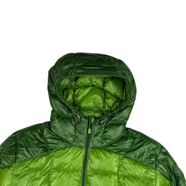 Montbell Green Lightweight Down Filled Ripstop Puffer Jacket - Medium