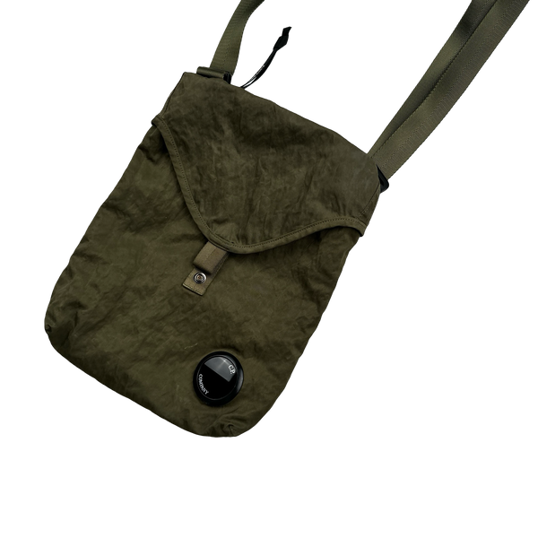 CP Company Khaki Nylon Lens Viewer Side Bag