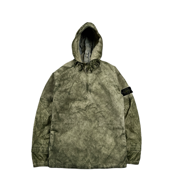 Stone Island 2020 Membrana+Oxford 3L Green Dust Colour Smock Jacket - Medium