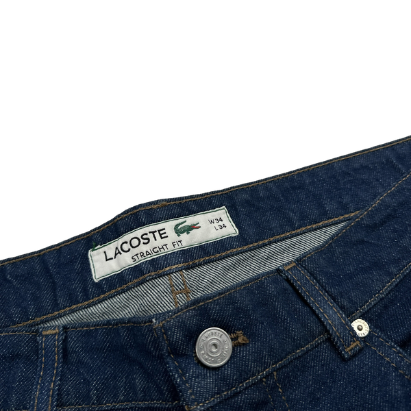 Lacoste Dark Wash Regular Fit Denim Jeans - 34"