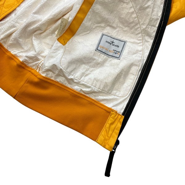 Stone Island 2010 Tyveck Special Edit140n White Mesh Badge Jacket - Medium