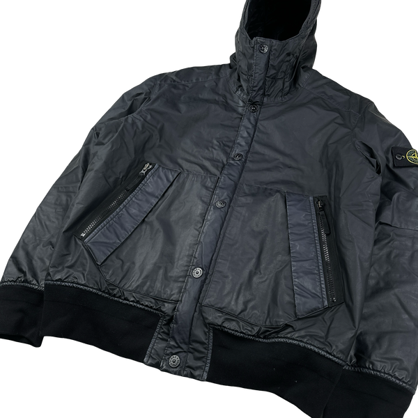 Stone Island 2013 Mussola Gommata Navy Quilted Jacket - XXL