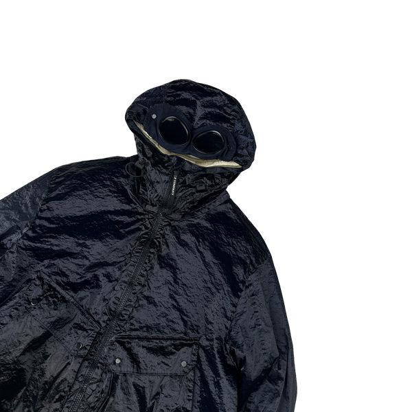 CP Company Navy Kan D Sherling Lined Goggle Jacket - XL