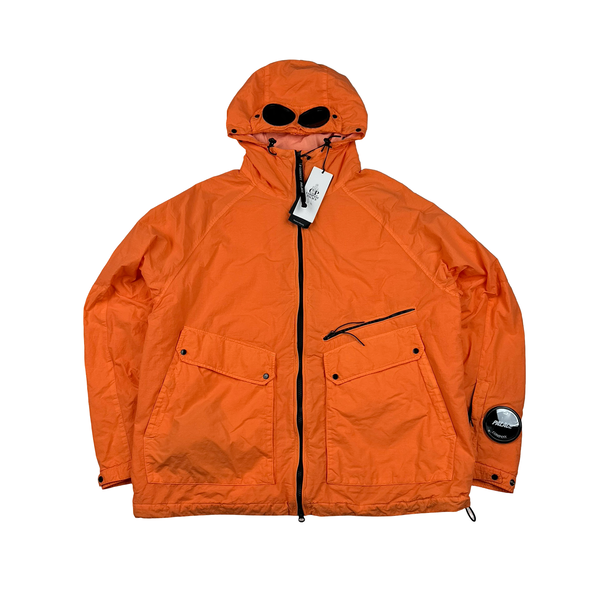 CP Company x Palace Neon Orange Nylon La Mille Goggle Jacket - Medium