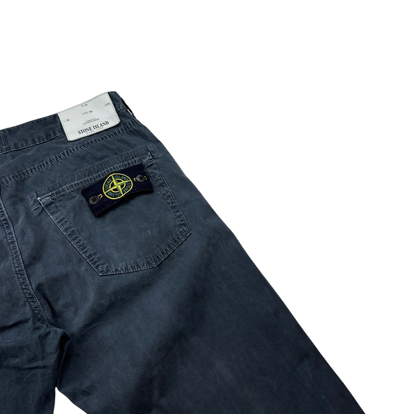 Stone Island 2015 Charcoal Brushed Cotton Trousers - 31"