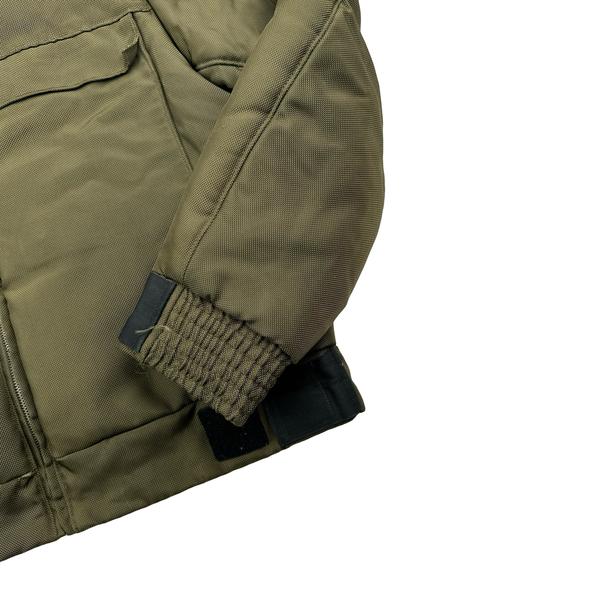 Stone Island 2009 Denims Khaki Heavyweight Down Filled Bomber Jacket - XL