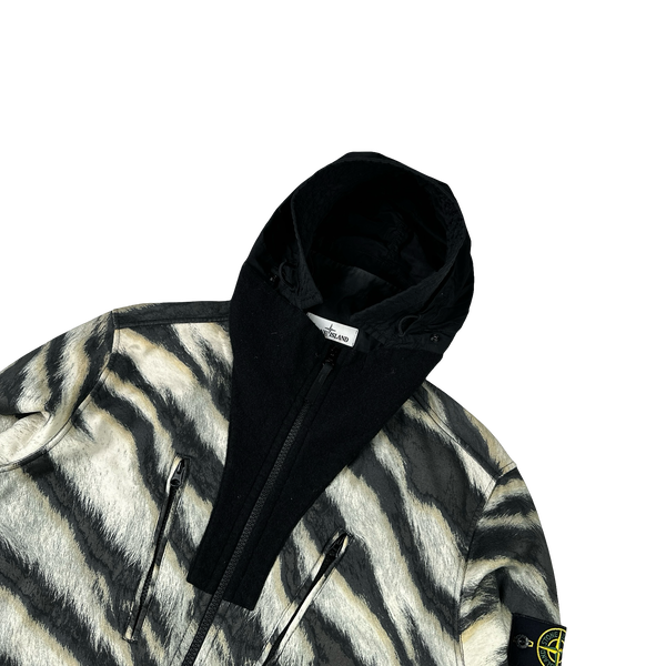 Stone Island 2018 White Tiger Camo Wool Blend Jacket - XL