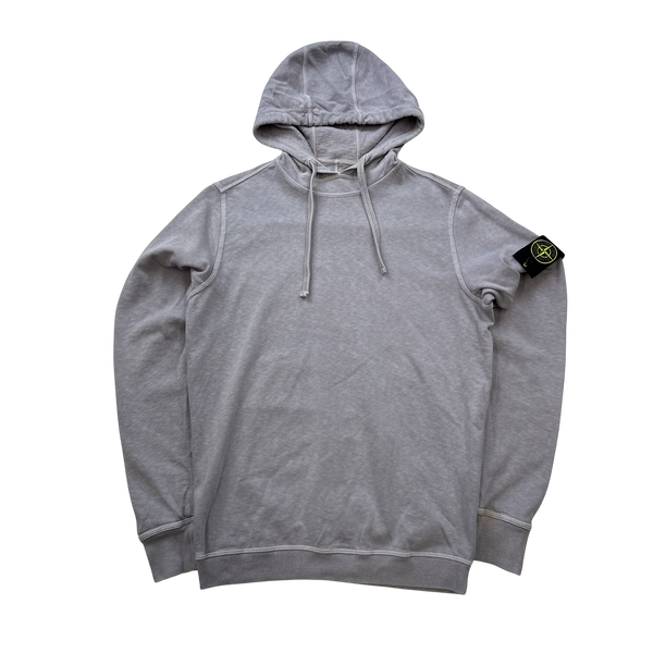 Stone Island 2018 Lilac Cotton Pullover Hoodie - Medium