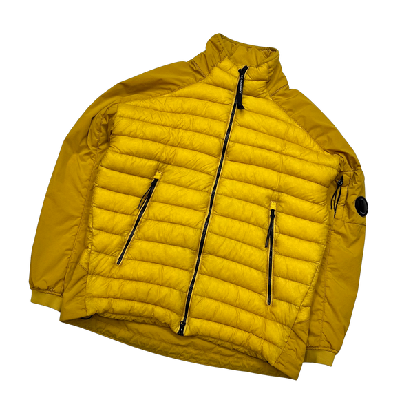 CP Company Yellow D D Shell Bomber Jacket - Large