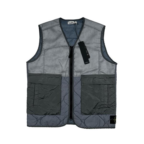 Stone Island 2021 Modified Panama 6/3 HT Nylon Primaloft TC Gilet - Medium