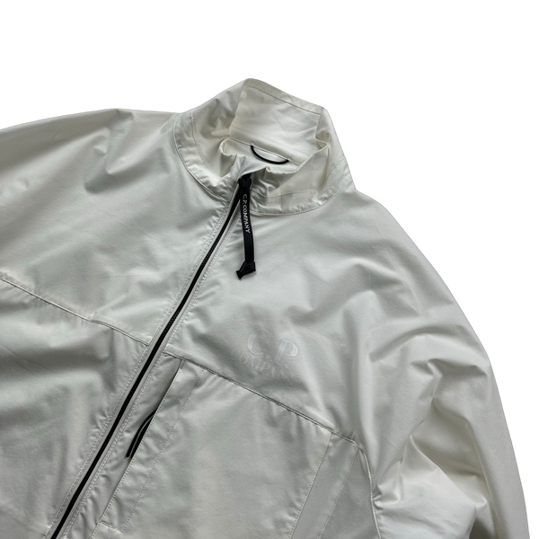 CP Company White Pro Tek Lightweight Spellout Jacket - Large