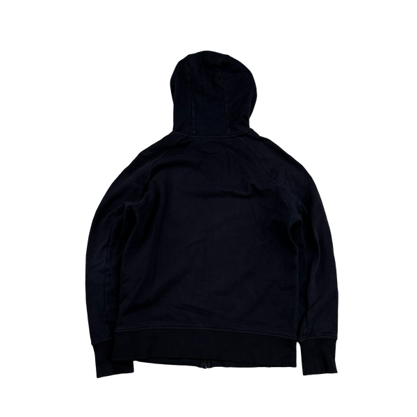 CP Company Navy Goggle Cotton Hoodie - Small