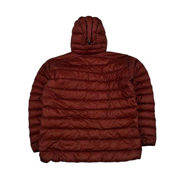 Arcteryx Red Cerium SL Down Filled Zipped Hooded Jacket - XL