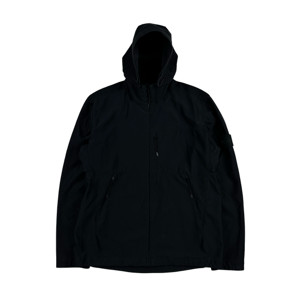 Stone Island 2018 Black Nylon Cotton 3L Ghost Piece Jacket - XL