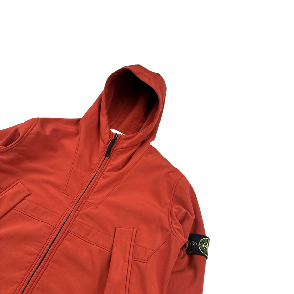 Stone Island 2013 Orange Soft Shell R Jacket - Large