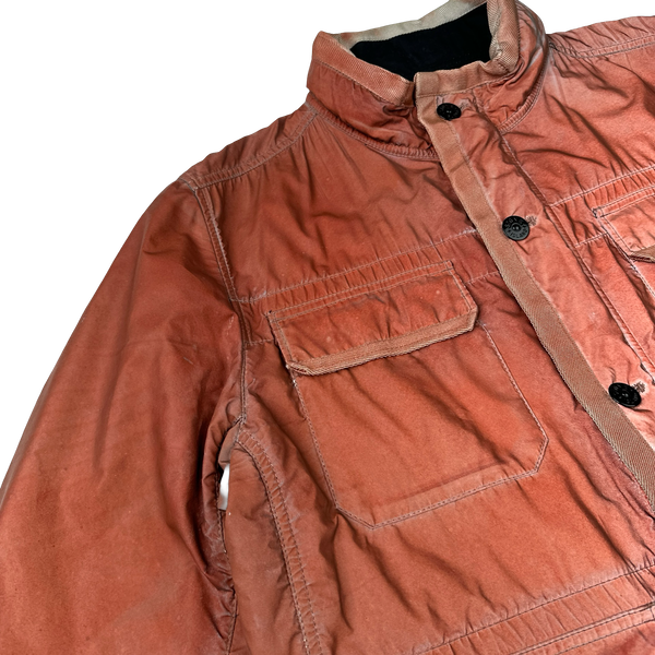 Stone Island 2012 Red Liquid Reflective Field Jacket - XL