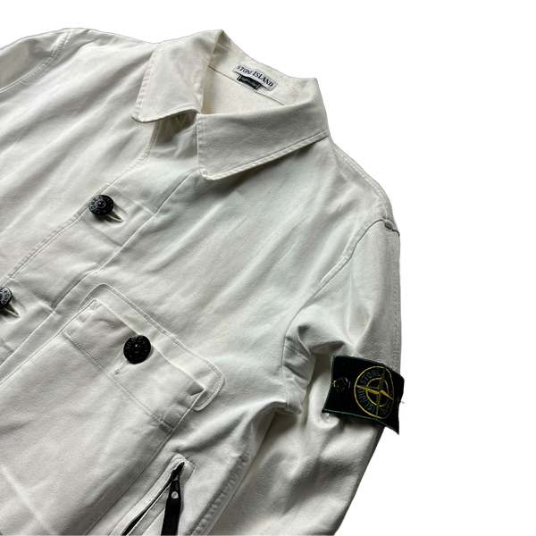 Stone Island 1997 Archive VDM Suede Green Edged Jacket - Medium