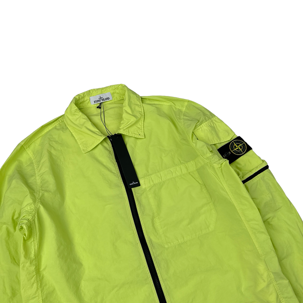Stone Island 2022 Yellow Naslan Light Zipped Overshirt - Large