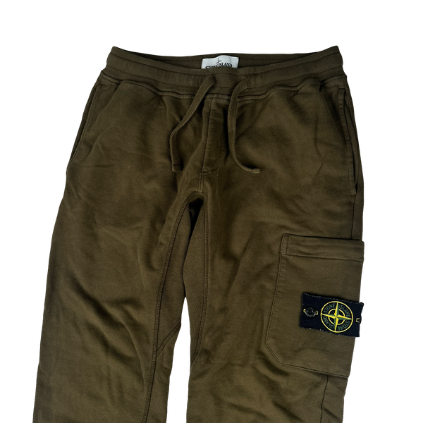 Stone Island 2018 Brown Cotton Joggers - Small