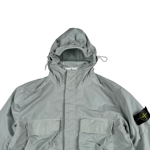 Stone Island 2017 Ice Blue David Tela Light TC Field Jacket - Large