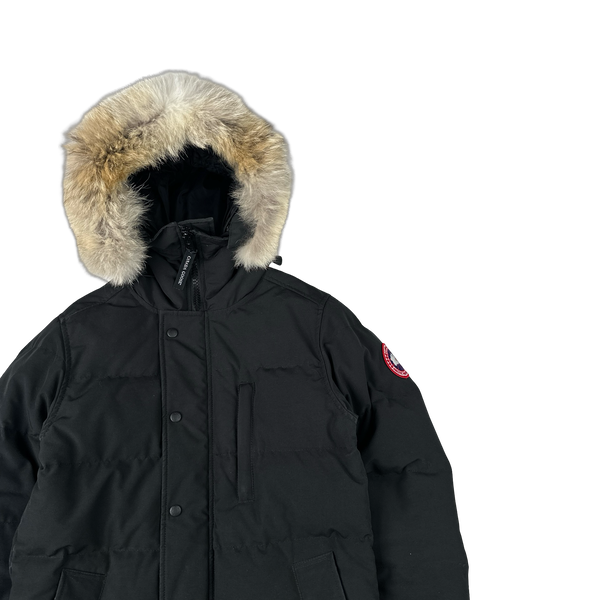 Canada Goose Black Premium Down Carson Coyote Fur Parka Jacket - XS
