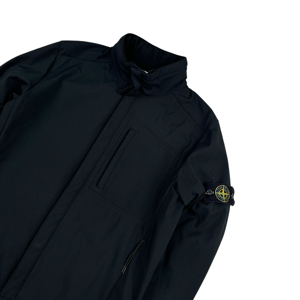 Stone Island 2016 Black Fleece Lined Soft Shell R Jacket - Large