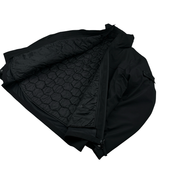 Stone Island 2018 Black Down Filled Tank Shield Ghost Piece Jacket - XXL