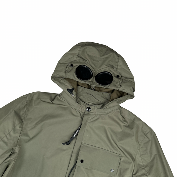 CP Company Khaki Micro M Goggle Jacket - XL