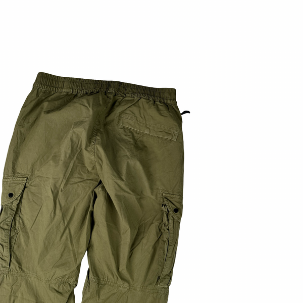 Stone Island 2021 Khaki Regular Tapered Cargo Trousers - 30"