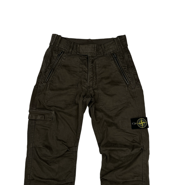 Stone Island 2007 Thick Cotton Cargo Trousers - 30"