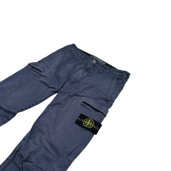 Stone Island 2020 Navy SK Cargo Trousers - 29"