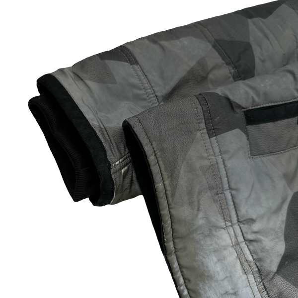 Stone Island 2012 Silver Fleece Lined 30th Anni Camo Reflective Jacket - Small