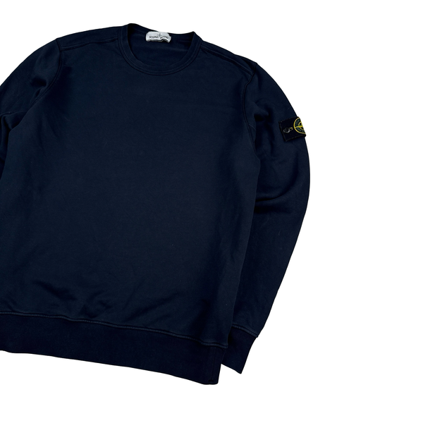 Stone Island 2019 Navy Cotton Crewneck Sweatshirt - XL