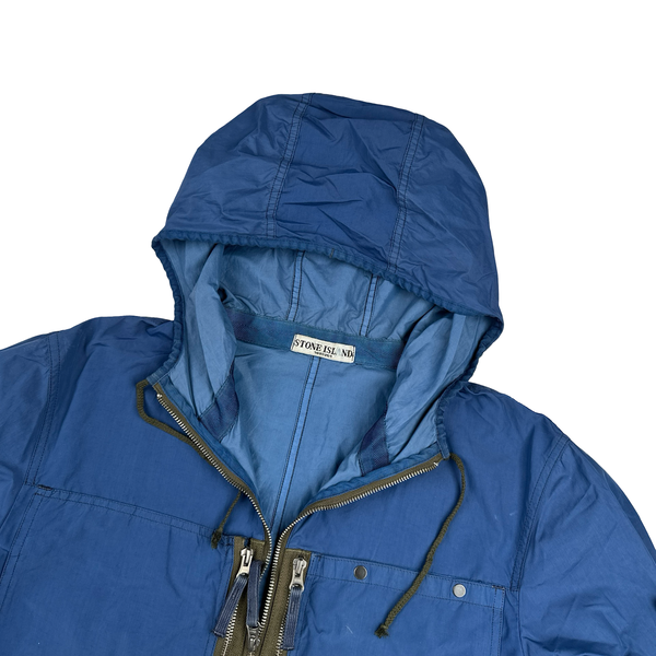 Stone Island 2010 Navy Resin Treated Nylon Jacket - Large