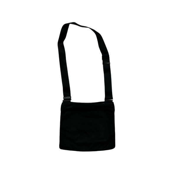 Prada Black Nylon Emblem Side Bag