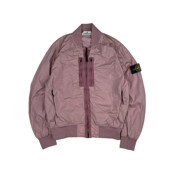 Stone Island 2017 Pink Garment Dyed Crinkle Reps Jacket - Medium