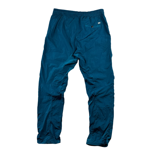 CP Company Blue Nylon / Cotton Joggers - Medium