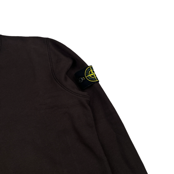 Stone Island 2021 Brown Crewneck Sweatshirt - Small